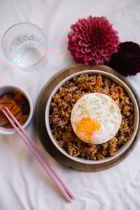 Image 1 of Riz sauté au kimchi fait maison avec du thon🌶️/ SANS GLUTEN🌾🆓