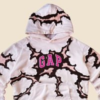 Image 3 of REWORKED GAP CRACKY HOODIE SIZE M