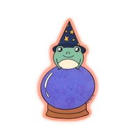 Frog Wizard Sticker