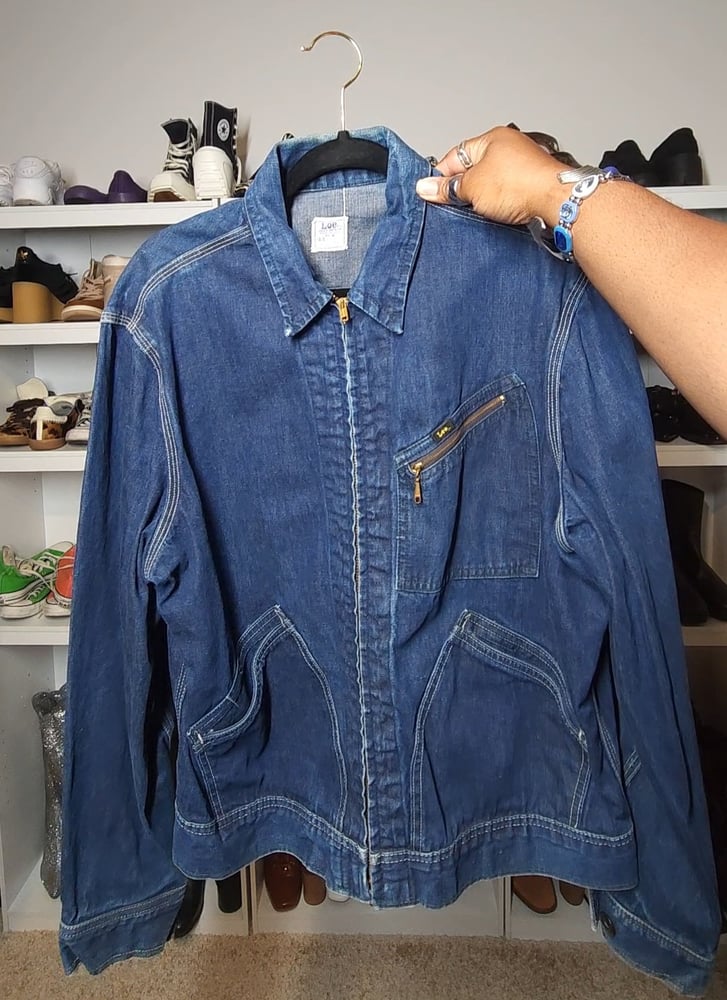 Image of 1950s/60's Lee Jelt Denim Sanforized Jacket / Men's Size 44 (Vintage)
