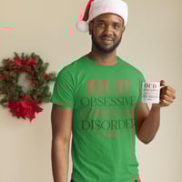 Image 3 of OCD(Obsessive Christmas Disorder) Cotton Crewneck T-Shirt & Mug 