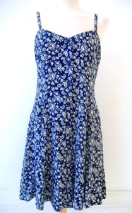 Image of Blue floral 90s dress 