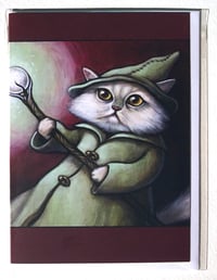 "Cat Wiz" Greeting Card