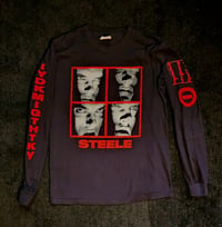 Image 1 of STEELE tribute longsleeve shirt RED