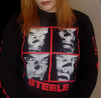 Image 2 of STEELE tribute longsleeve shirt RED