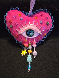 Image 1 of Sacred Heart Wall Ornament: Kawaii Pink