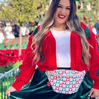 Image 2 of Christmas Checkered Fanny Pack