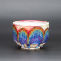 Image 1 of Blushed Rainbow/Rust Arches #1 - Large Teabowl