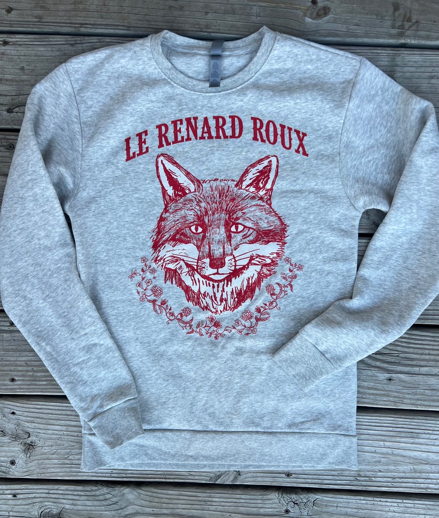 Image of Adult Red Fox Sweatshirt  “Le Renaud Roux” 