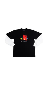 NS BLACK LONG SLEEVE TEE