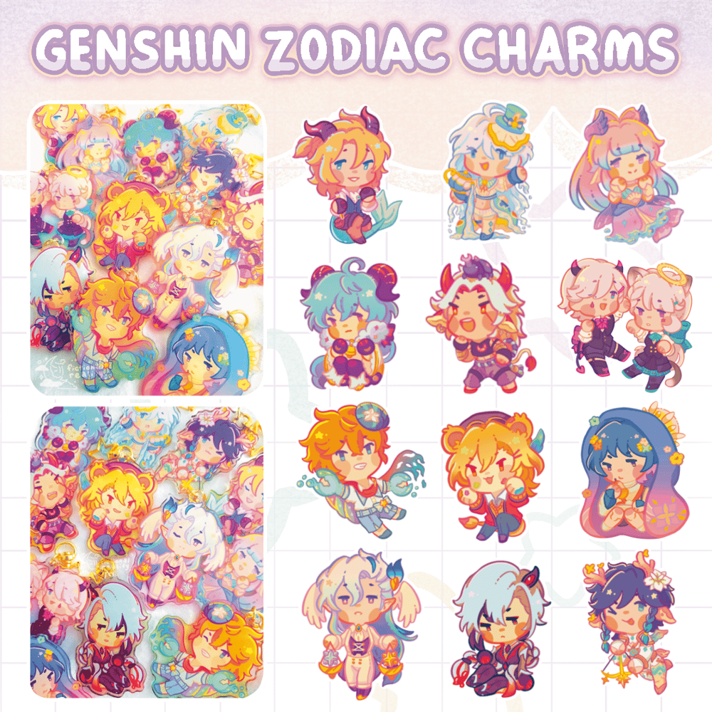 Image of GENSHIN ZODIAC CHARMS