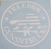 8" FREEDOM DECALS