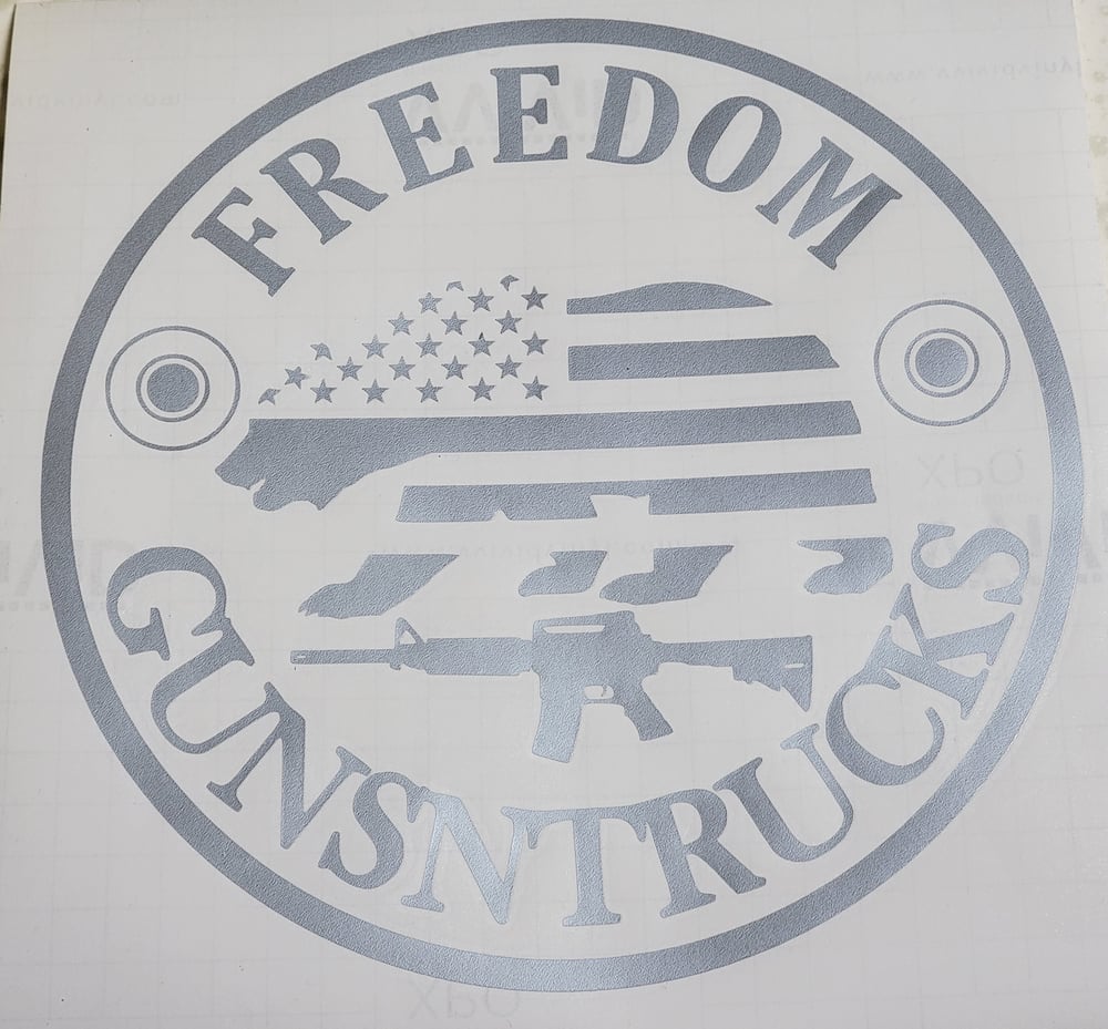 8" FREEDOM DECALS