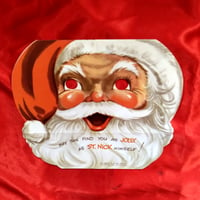 Image 1 of Santa Claus - Holiday Greeting card mask (1940's)