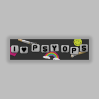 Image 1 of I <3 PSYOPS BUMPER STICKER