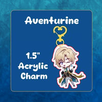 [PRE-ORDER] HSR Aventurine 1.5" Acrylic Keychain