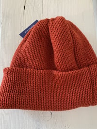 Image 10 of Merino Beanie - Poppy Orange £55.00