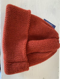 Image 12 of Merino Beanie - Poppy Orange £55.00