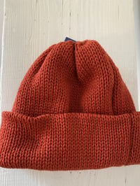 Image 11 of Merino Beanie - Poppy Orange £55.00