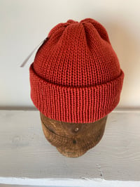 Image 5 of Merino Beanie - Poppy Orange £55.00