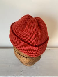 Image 9 of Merino Beanie - Poppy Orange £55.00