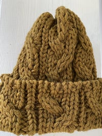 Image 6 of Beanie - Gold Khaki Cable £60.00