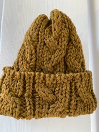 Image 8 of Beanie - Gold Khaki Cable £60.00