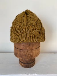 Image 11 of Beanie - Gold Khaki Cable £60.00