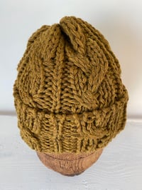 Image 12 of Beanie - Gold Khaki Cable £60.00