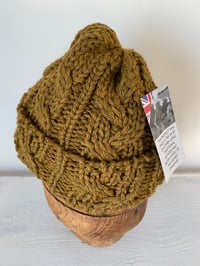 Image 15 of Beanie - Gold Khaki Cable £60.00