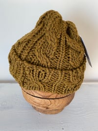 Image 14 of Beanie - Gold Khaki Cable £60.00