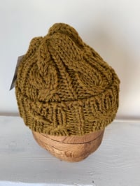 Image 18 of Beanie - Gold Khaki Cable £60.00