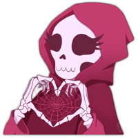 Image 1 of Pink Grim Reaper Sticker