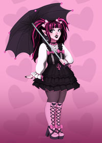 Image 2 of Draculaura Print