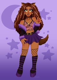 Image 2 of Clawdeen Print