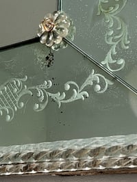 Image 6 of Venetian-Style Mirror with Pale Blue Frame