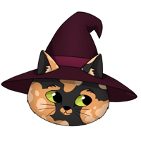 Image 1 of Halloween Cat Sticker