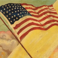 Image 3 of 1940’s V.F.W. Iwo Jima Painting 