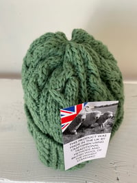 Image 12 of Beanie - Turquoise Green Cable £58.00