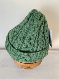 Image 8 of Beanie - Turquoise Green Cable £58.00