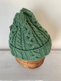 Image 13 of Beanie - Turquoise Green Cable £58.00