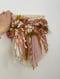 Image of Pink toned woven wall hanging, fibre art, natural fibres, tapestry, wall art, home decor
