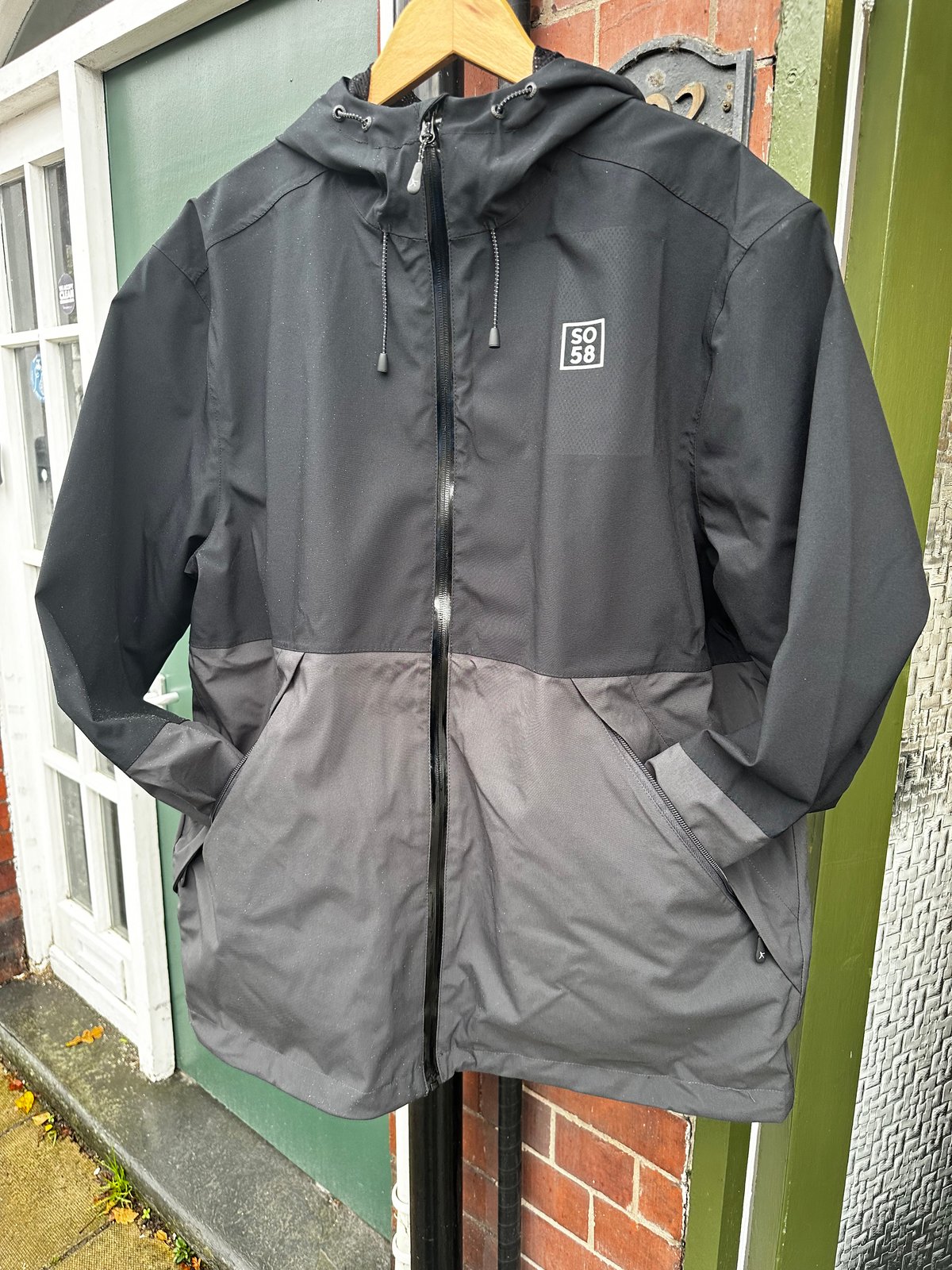 Image of SO58 Two-Tone Shell Jacket in Black 