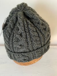 Image 10 of Beanie - Hunter Olive Green Cable £58.00