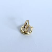 Image 3 of COSMOS HOOPS #2 IN GOLD