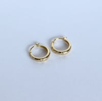 Image 1 of COSMOS HOOPS #2 IN GOLD