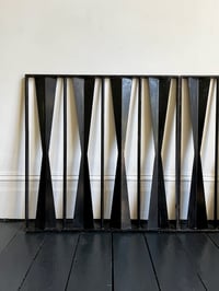 Image 1 of  Two Modernist Panels of Wrought Iron Railings, Gates or Screens