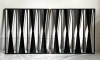 Image 12 of  Two Modernist Panels of Wrought Iron Railings, Gates or Screens