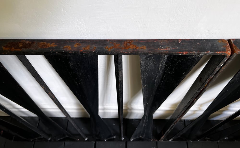 Image of  Two Modernist Panels of Wrought Iron Railings, Gates or Screens