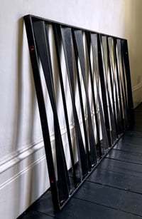 Image 11 of  Two Modernist Panels of Wrought Iron Railings, Gates or Screens